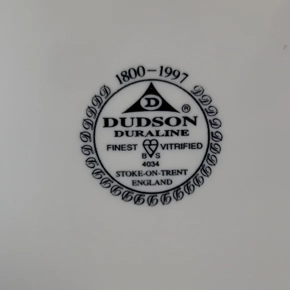 Classic Dudson White Porcelain Dinner Side Plates - Set of 4 - Picture 5 of 11